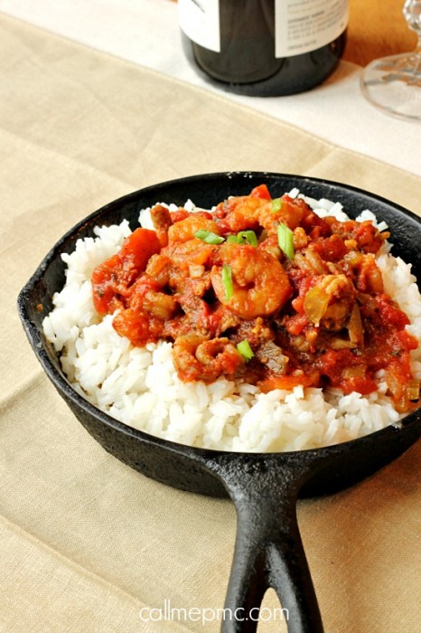 Shrimp Crawfish and Scallop Jambalaya