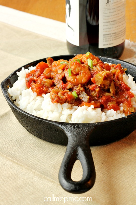 Shrimp Crawfish and Scallop Jambalaya