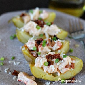 Buffalo Crawfish Potato Skins