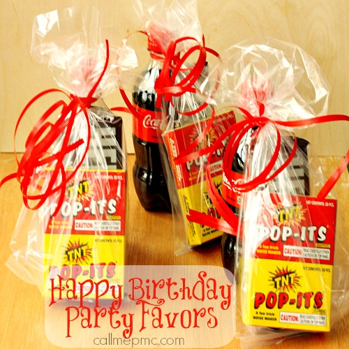 Happy Birthday Party Favors boys