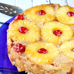 Pineapple UPside Down Bread PUdding