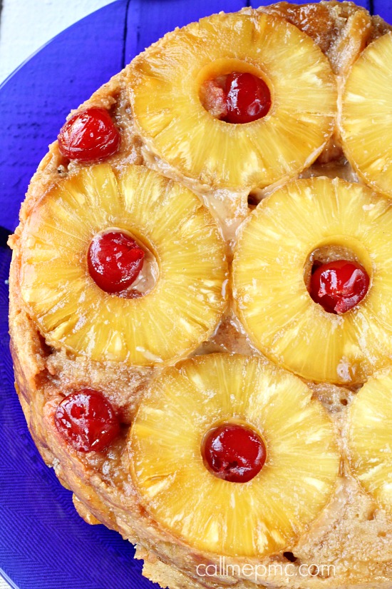 Pineapple Upside Down Bread Pudding 