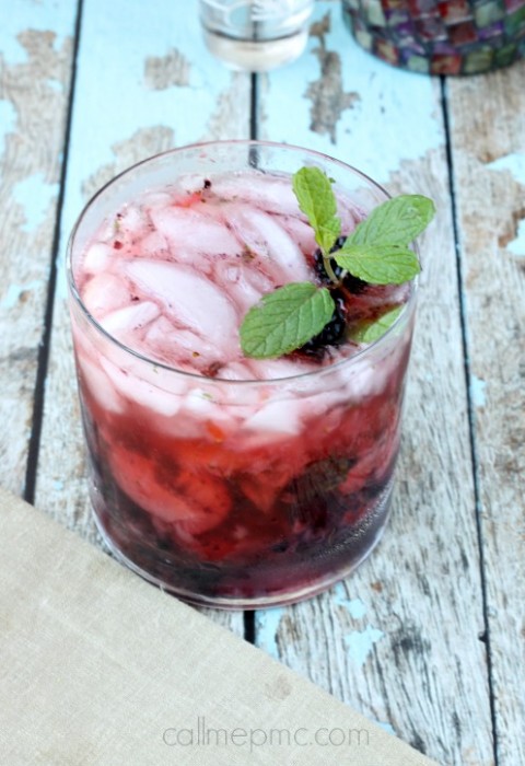 Strawberry Blackberry Vodka Mojito