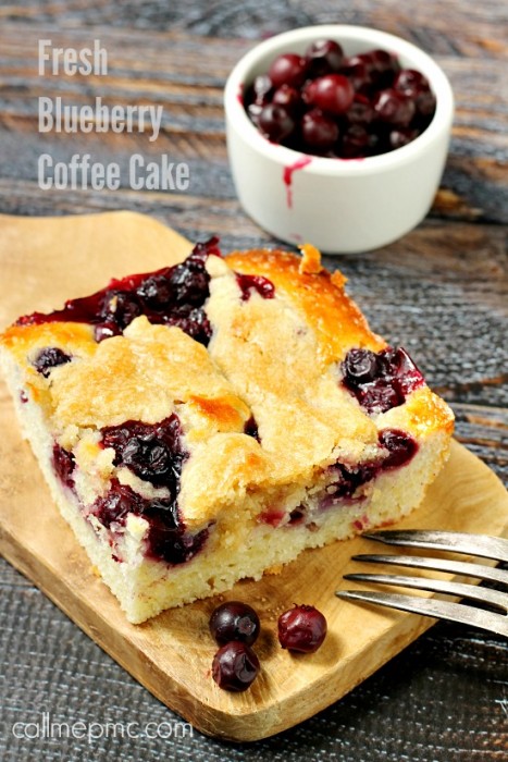 Cake on a wood board.