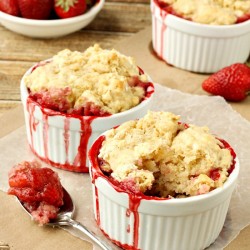 Fresh Strawberry Cobbler