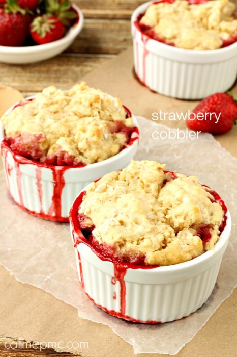 Fresh Strawberry Cobbler 