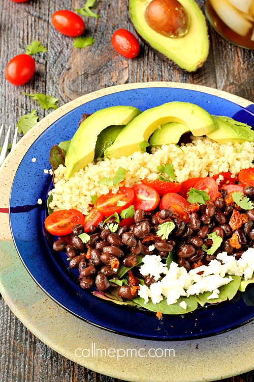 Black Bean Tomato Quinoa Salad with Texas Vinaigrette