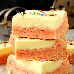 Frosted Pink Lemonade Cookie Bars