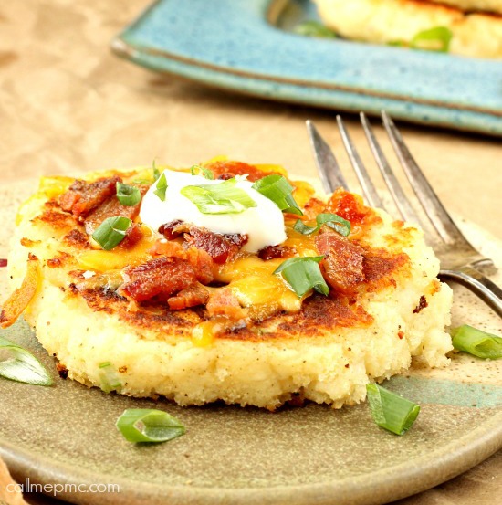 MASHED PARMESAN POTATO CAKES