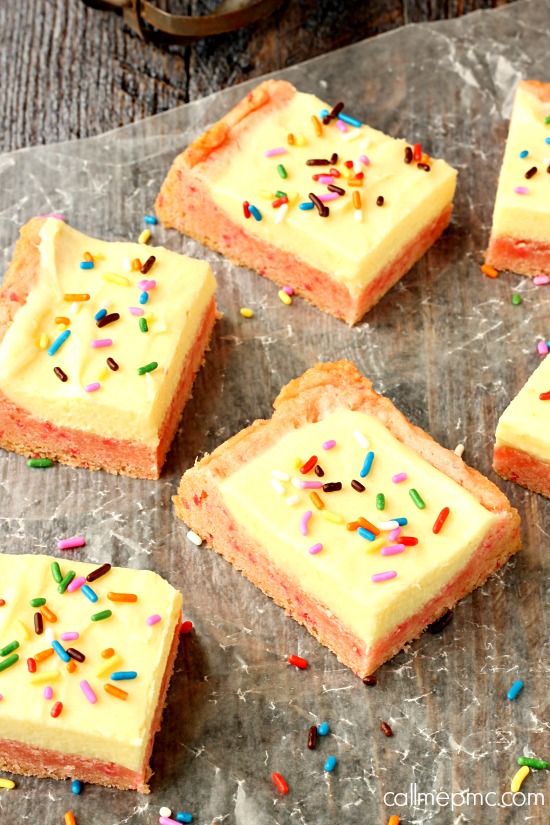 Pink Lemonade Cookie Bars