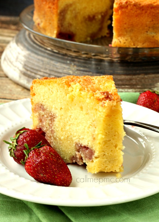 Strawberry Pound Cake