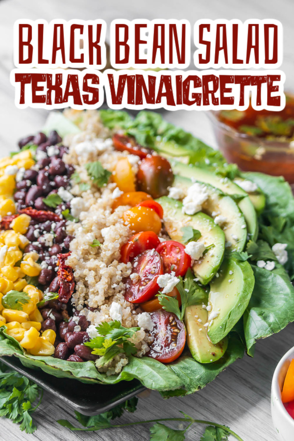 Black Bean Tomato Quinoa Salad with Texas Vinaigrette