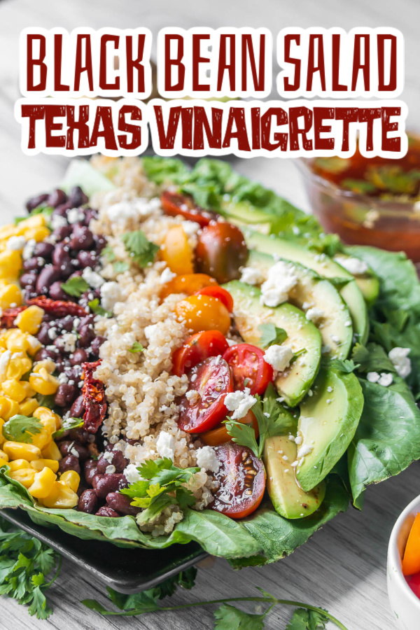 Black Bean Tomato Quinoa Salad with Texas Vinaigrette Black Bean Tomato Quinoa Salad with Texas Vinaigrette