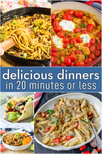 Delicious Dinners | 30 Minutes Meals or Less