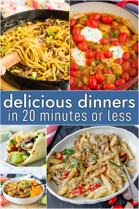 Delicious Dinners | 30 Minutes Meals or Less