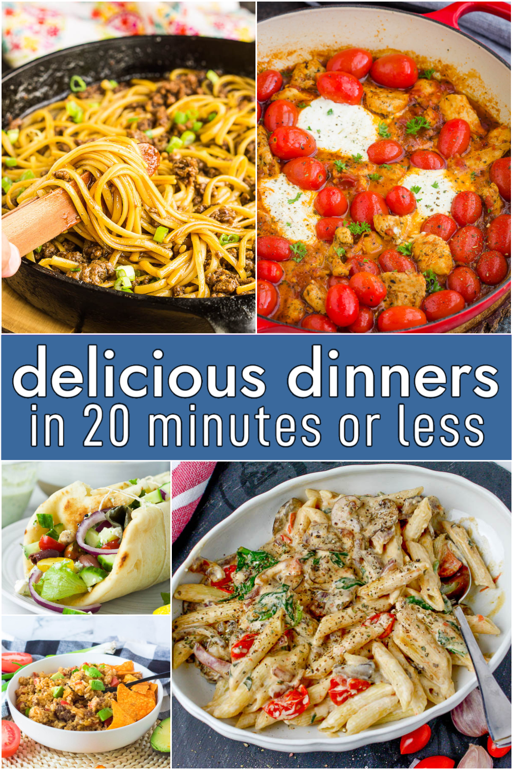 Delicious Dinners | 30 Minutes Meals or Less for back to school!
