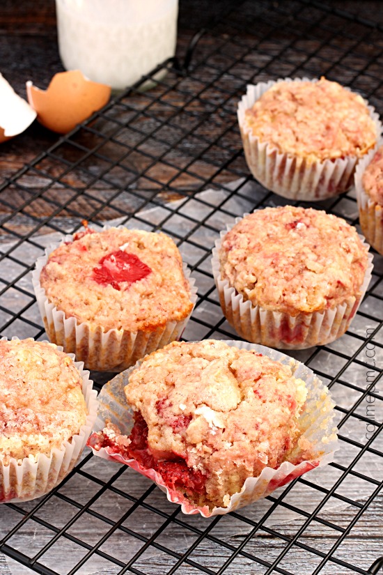 Almond Milk Coconut Oil Strawberry Muffins