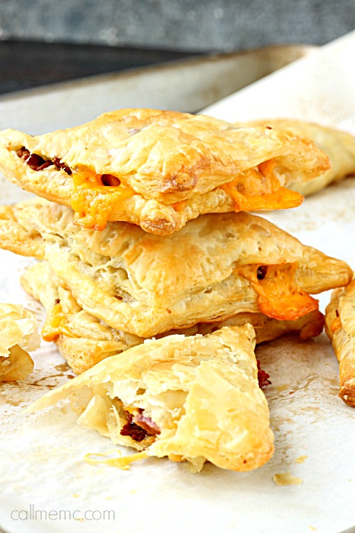 Bacon Cheddar Croissant Turnovers