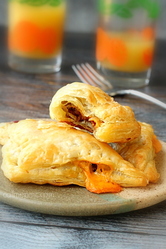 Bacon Cheddar Croissant Turnovers