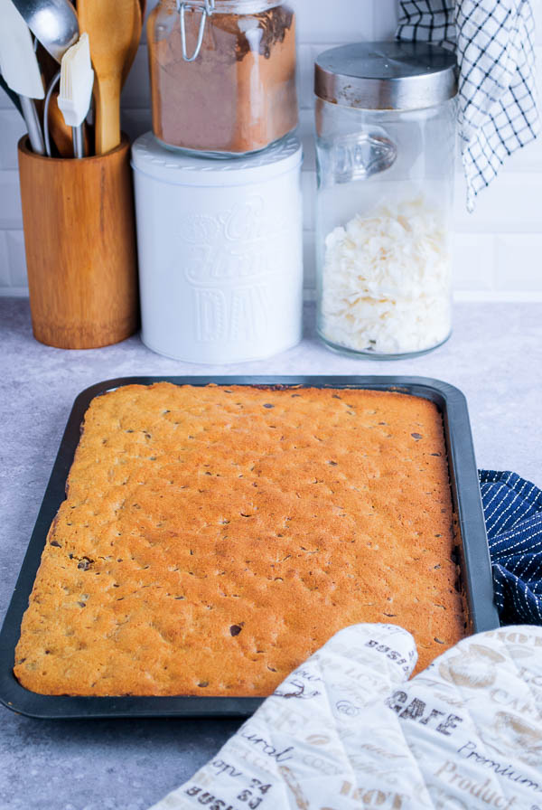 pan of cookies