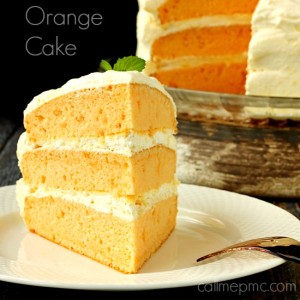 Orange Cream Cake | Cool Whip Pudding Frosting