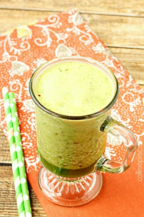 Spinach Apricot Coconut oil smoothie