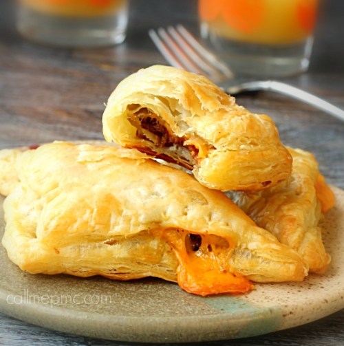 Bacon Cheddar Croissant Turnovers