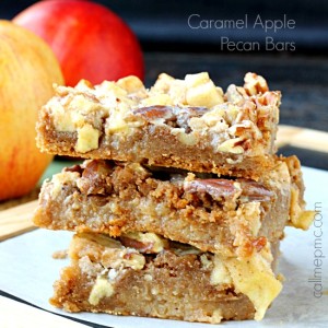 CARAMEL APPLE PECAN BARS