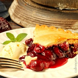 Classic Cherry Pie with Cinnamon Infused Coconut Oil Pie Crust