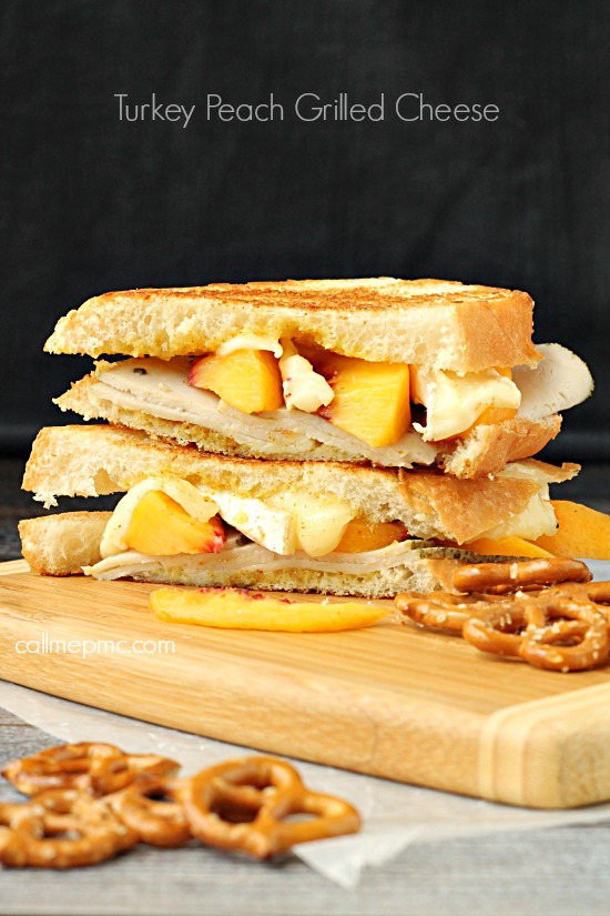 Peach Turkey Grilled Cheese