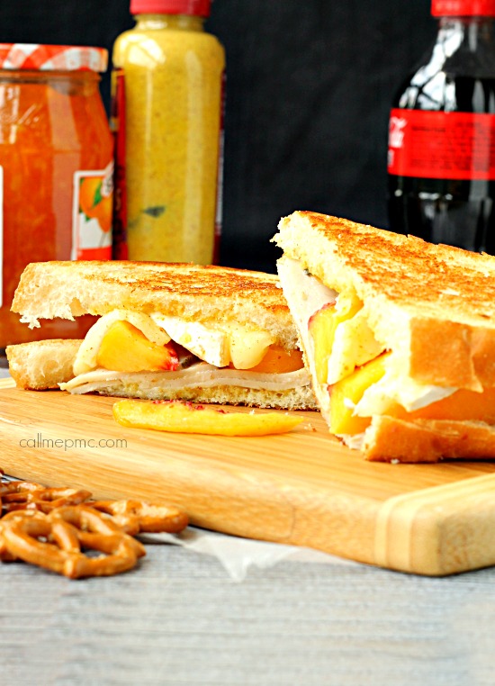 Peach Turkey Grilled Cheese