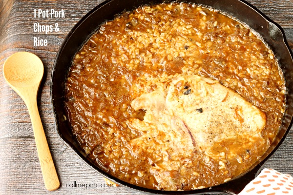 20 Minute Pork Chop Rice One Pot Recipe is an economicalย and healthy meal; tasty pork chops and rice are bathed in a rich sauceย your family will love. 20 Minute Pork Chop Rice One Pot Recipe