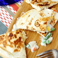 Chicken Pot Pie Quesadilla
