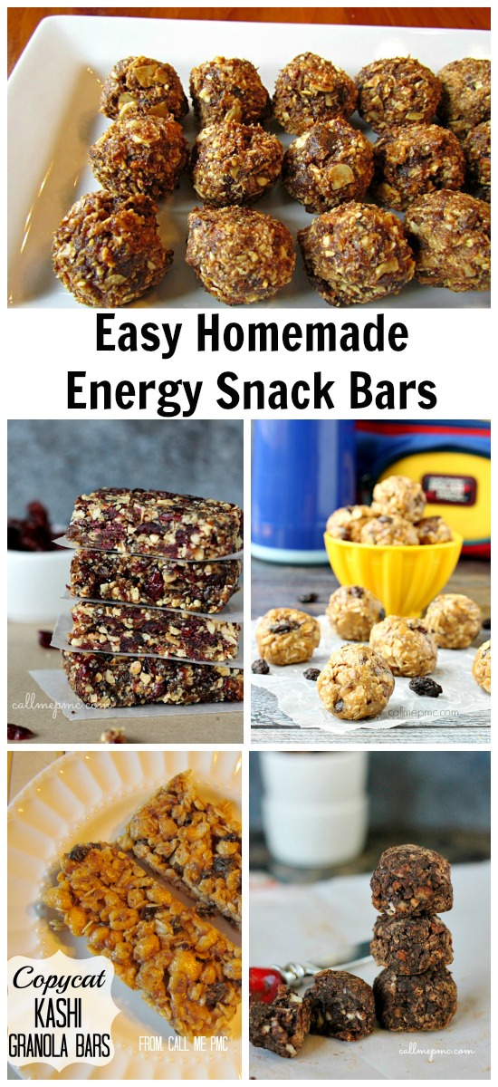 homemade energy snack bars