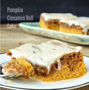 PUMPKIN CINNAMON ROLL CAKE