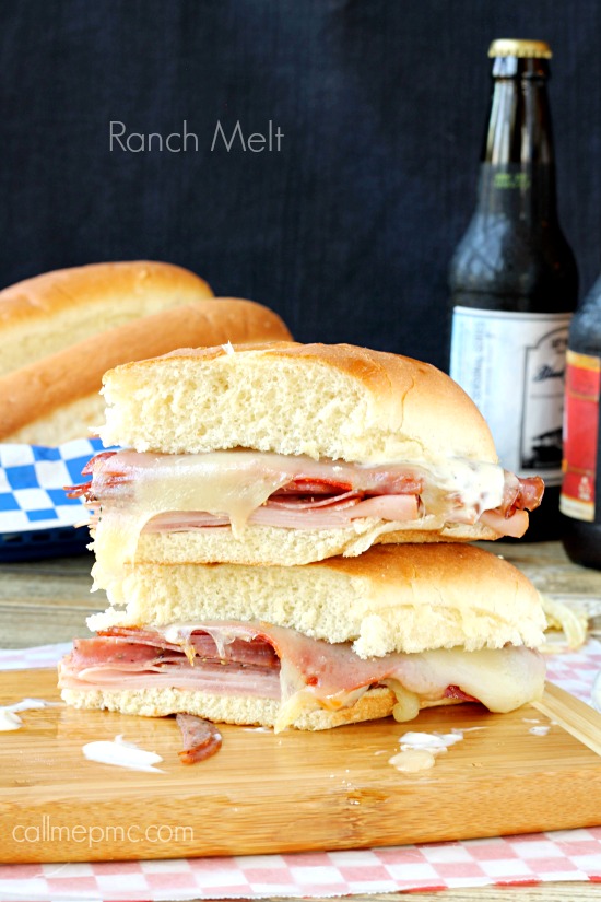 Salami Pepperoni Ham Ranch Melt Sandwich wm