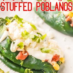 Fajita Stuffed poblano peppers