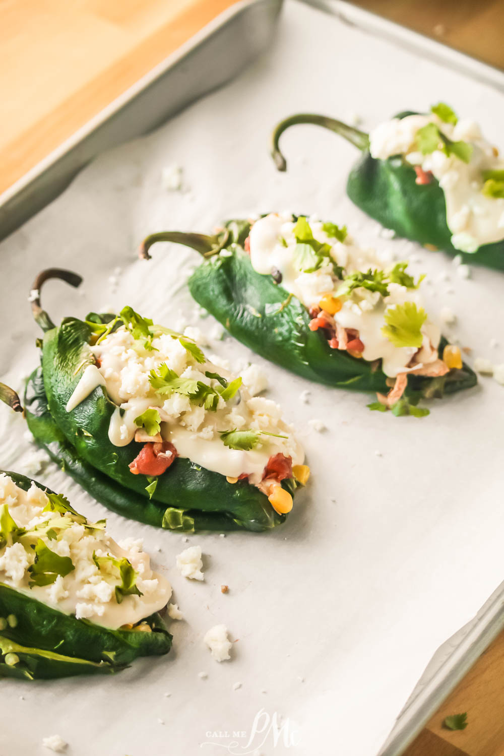 Fajita Chicken Stuffed Poblano Peppers