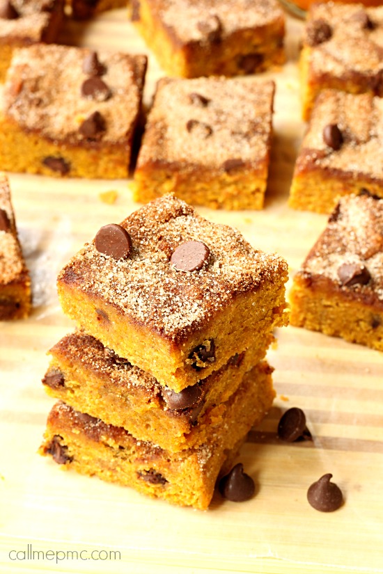 Stack of dessert squares