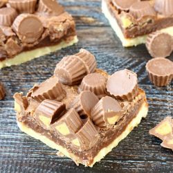 Chocolate Peanut Butter Shortbread Bar