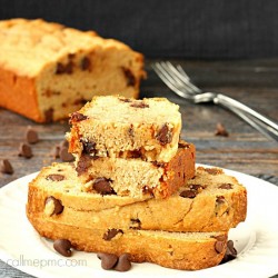 Chocolate chip cinnamon peanut butter bread