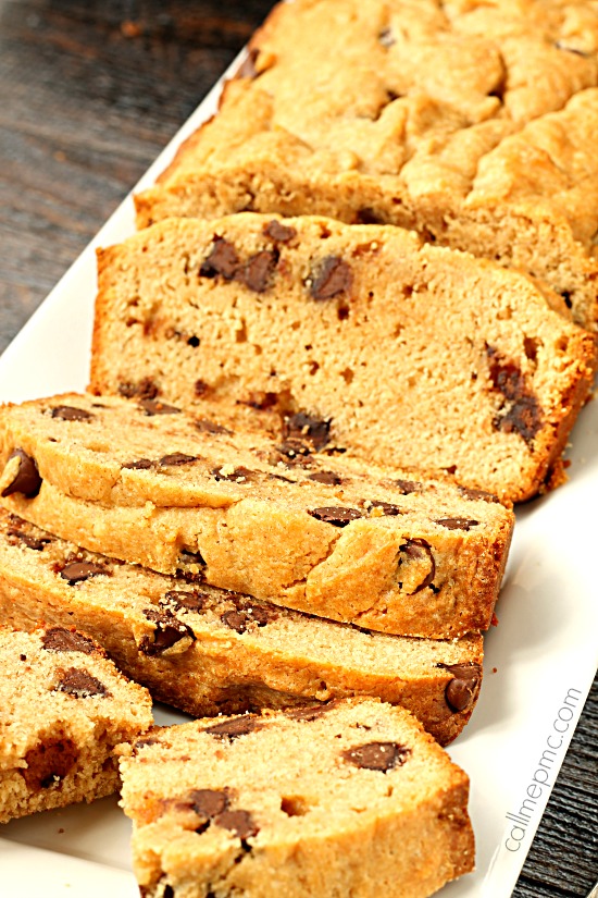  Cinnamon Peanut Butter and Chocolate Chip Bread 