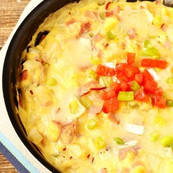 Ham Potato cheese Frittata