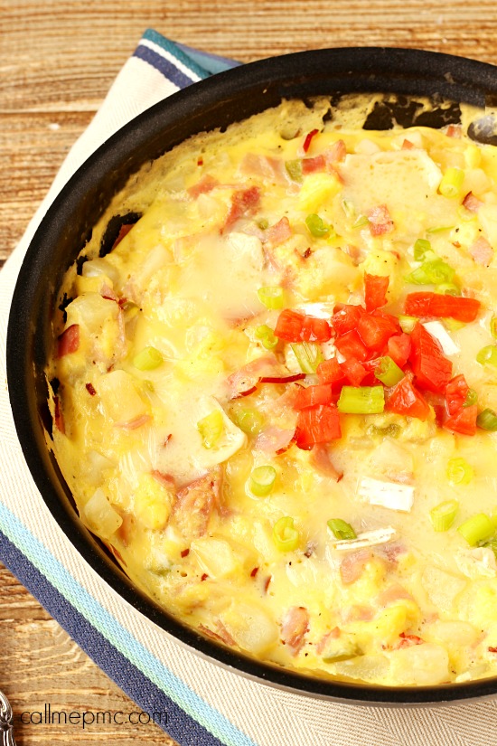 Ham Potato cheese Frittata