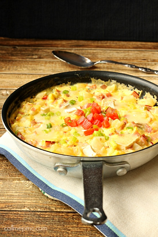 Ham Potato cheese Frittata