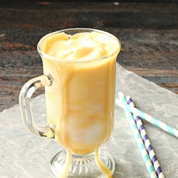 Orange ice cream milk float drink Monster Mash