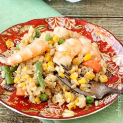 Shrimp and Vegetable Fried Rice