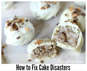 How to Fix Cake Disasters