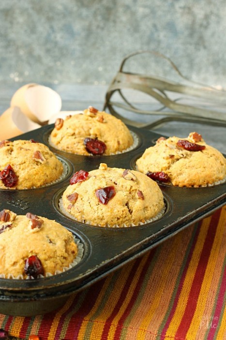 Dried Cranberry Orange Muffins