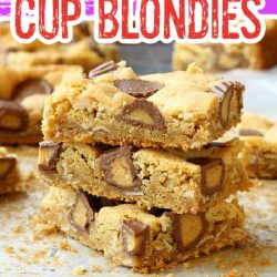 Peanut Butter Cup Blondies